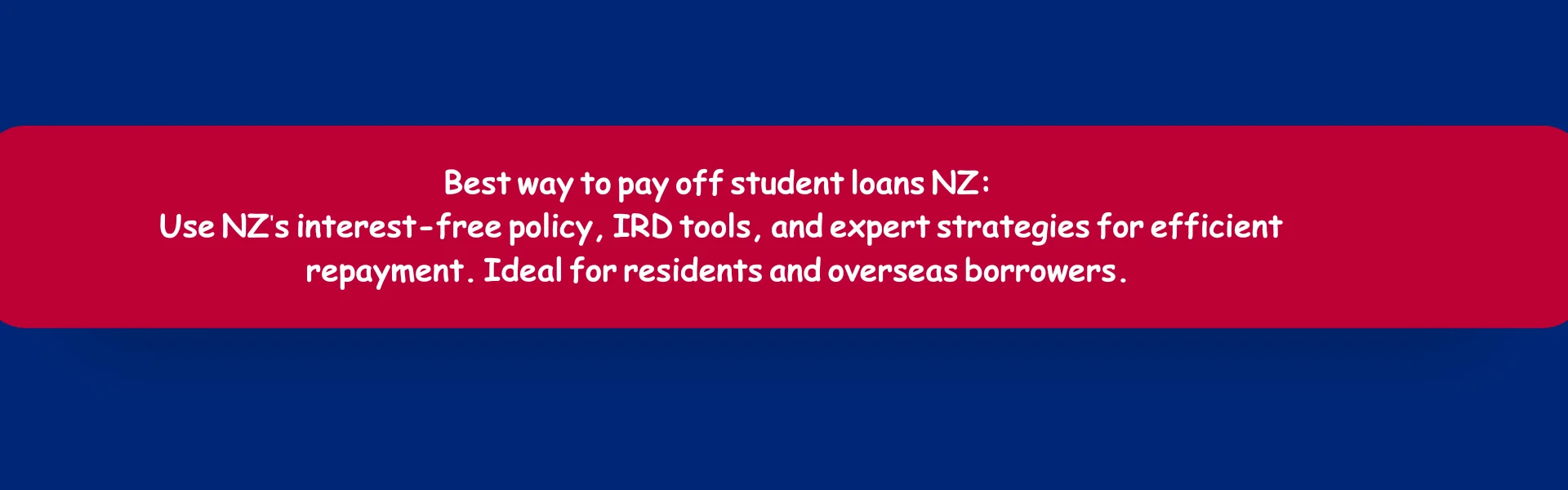 nz interest free policy for students